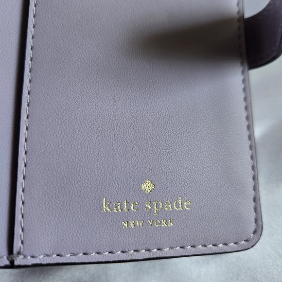 Kate Spade Lavendar Quilted Leather Wallet In EUC - Picture 8 of 12